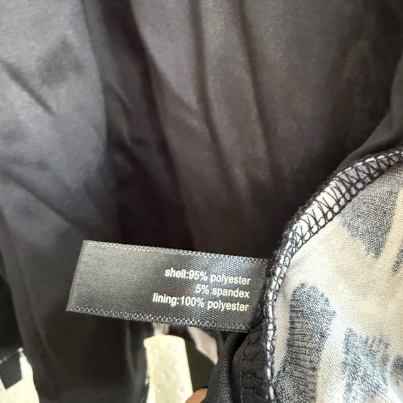 Plus Size 3X Black White Leopard Print Open Front Cardigan Kimono Layering Flowy - Picture 8 of 9